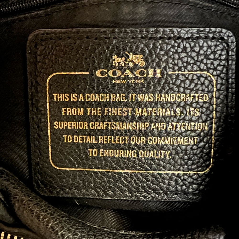 Coach Black Patchwork Leather Shoulder Bag - Picture 2 of 15